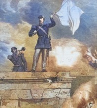 General Lauriston as envoy on the gate of Sedan