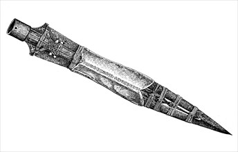 The tip of the lance of St. Maurice with the nail from the cross of Christ