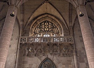 Gallery with Gothic tracery