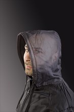 Mysterious hooded man
