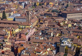 View of the Basilica di San Giacomo Maggiore from the Asinelli Tower