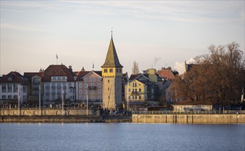 Lions pier and Mangturm in the evening light