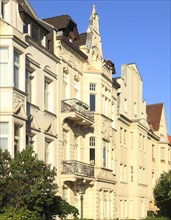 House facades in Oberkassel on Salierstrasse