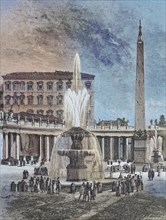 Fountain and Obelisk in St. Peters Square