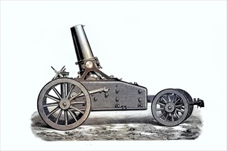 The 21 cm mortar 18 is a howitzer