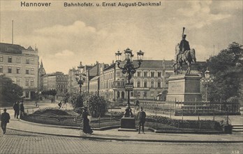 Bahnhofstrasse and Ernst August Monument