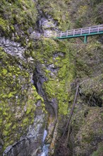 Climbing installation in the Gilfenklamm gorge
