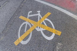 Prohibition for bicycles and cyclists