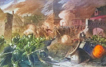 Taking of Pont Noyelles in the battle at Querrienx