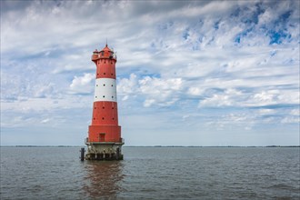Arngast Lighthouse in the Jade Bay near Wilhelmshaven