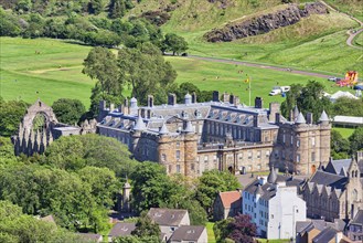 Holyrood Palace from Edinburgh Castle