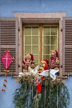 Christmas decorated window