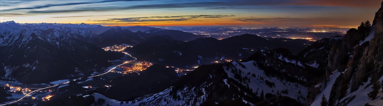 After sunset from Wendelstein