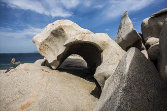 Granite rocks and sea