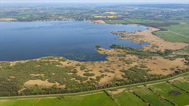Aerial photograph of Lake Duemmer with reed zone