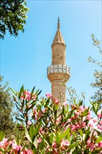 Minaret with spire and traditional circulation