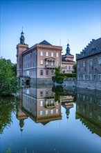 Reflection of Gracht Castle in Erftstadt