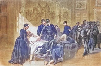 King Wilhelm I in the palace hospital at Versailles