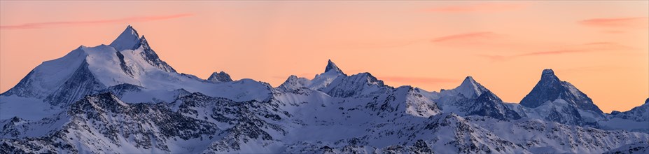 Panorama of the Swiss High Alps