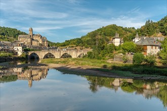 The village of Estaing with its castle is one of the most beautiful villages in France. Occitania