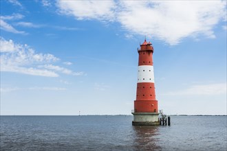 Arngast Lighthouse in the Jade Bay near Wilhelmshaven