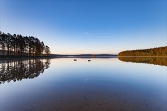 Lake Ransjoen in front of sunrise