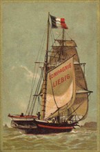 Picture series sailing ships under German flag