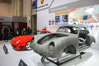 Restored Porsche 356 bodyshell