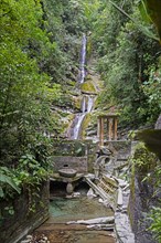 Waterfalls and concrete sculptures created by Edward James at Las Pozas