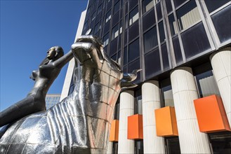 The sculpture The Removal of Europa in front of the headquarters of the Council of Europe