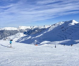 Wedelhuetten downhill run in the Hochzillertal ski area