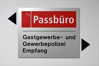 Signpost Passport Office Hospitality Police