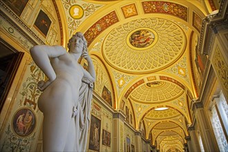 Neoclassical sculpture in the Gallery of the History of Ancient Painting in the Winter Palace