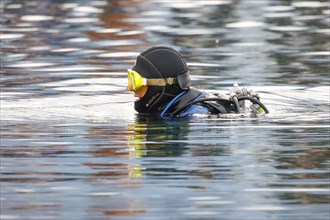 Diver in Lake Grossabuent
