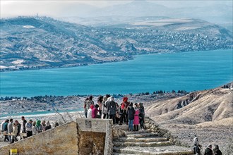 Biblical Sea of Galilee: View towards Israel and the city of Tiberias. Gadara