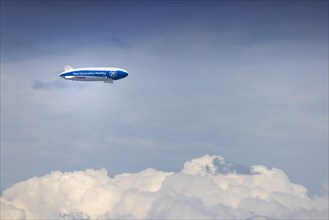 Zeppelin NT flying over Lake Constance