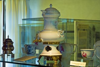 Porcelain samovar in the Norden Tea Museum