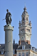 Bell tower of Chamber of Commerce and memorial of the siege of 1792