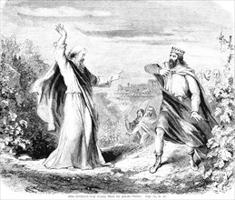 Elijah proclaims God's punishment to King Ahab