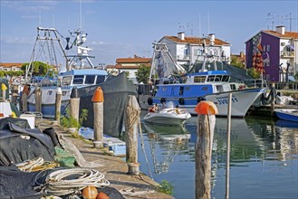 Fishing boats in the harbour of Caorle