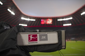TV camera with logo Bundesliga.de