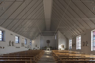 Interior of the St. Larentius Church built in the 1950s