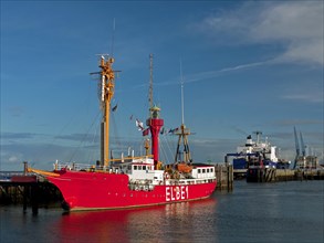 Lightship Elbe1 in the harbour of Cuxhaven