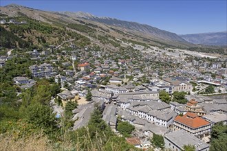 View over the city Gjirokaster