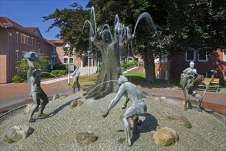 Fountain Stadtbrunnen by Frijo Mueller-Belecke at Schneverdingen