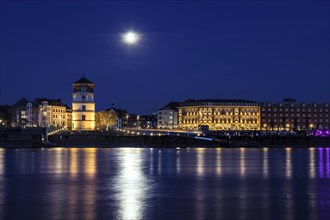 Full moon over the old town