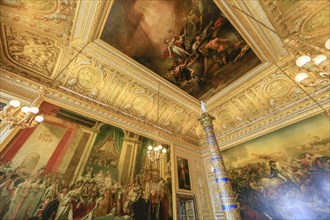 Salle du Sacre with monumental paintings on the life of Napoleon Bonaparte