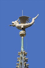 Dragon on spire of the belfry of Ghent