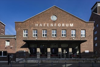 Hafenforum in a former warehouse in Duisburgs inner harbour