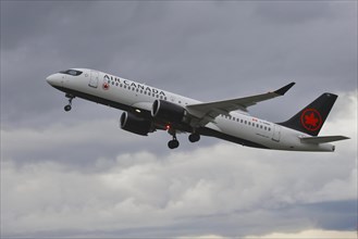 Passenger plane during take off